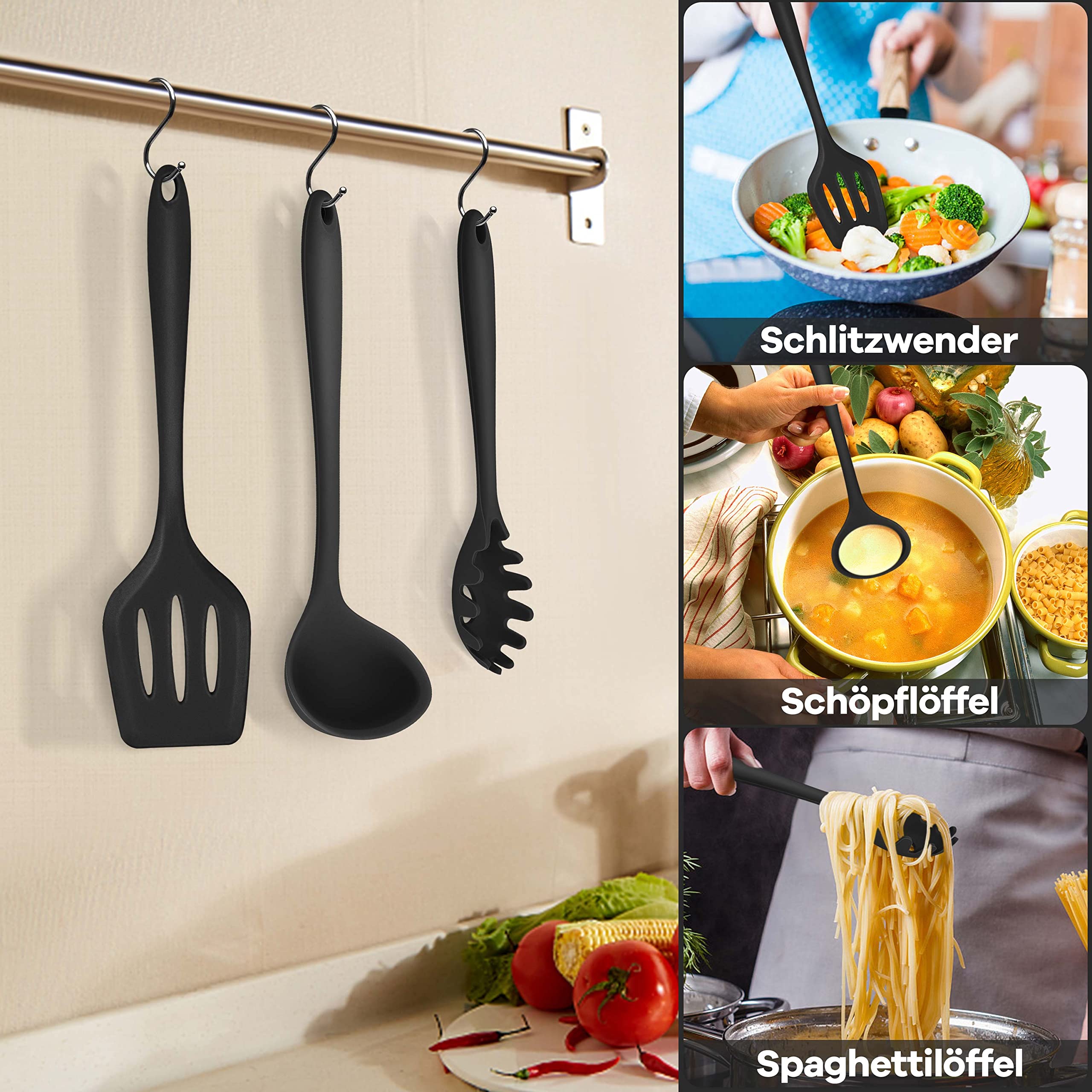 homikit-kitchen-gadgets-kochbesteck-set-7-tlg-schwarz-hitzebest-ndig image 6