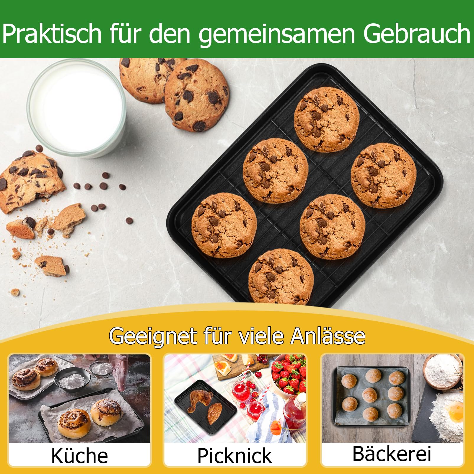 homikit-bakeware-backblech-mit-gitter-antihaft-26-5cm-set image 7