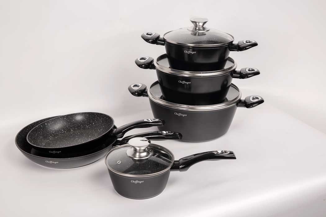 cheffinger-cookware-cf-fa1010-bratpfanne-schwarz-antihaft image 2