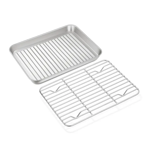 homikit-bakeware-backblech-mit-gitter-23-5cm-mini-edelstahl image 1