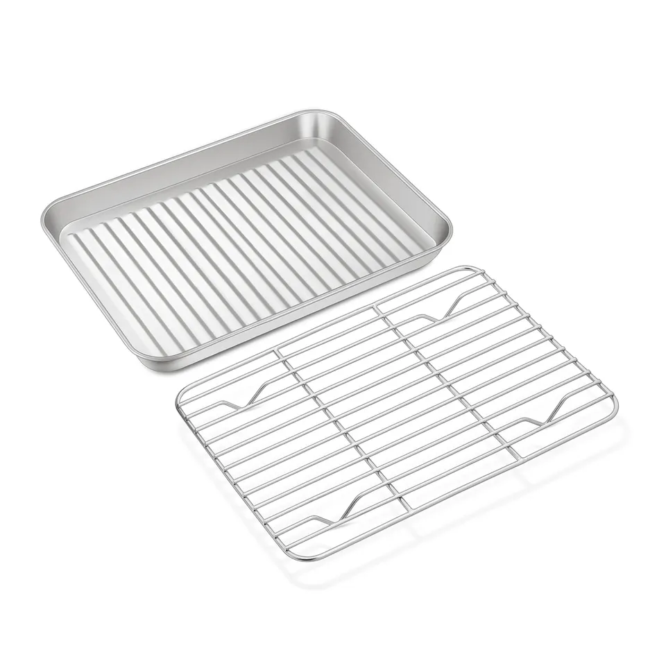 homikit-bakeware-backblech-mit-gitter-23-5cm-mini-edelstahl image 1