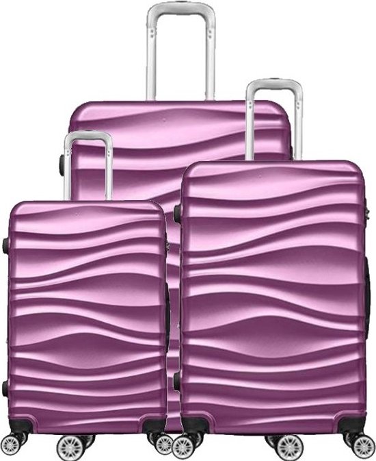 cheffinger-travel-cf-abs04-reisekoffer-lila-hartschale image 1