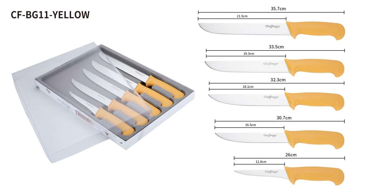 cheffinger-cf-bg11-k-chenmesser-gelb-edelstahl image 3