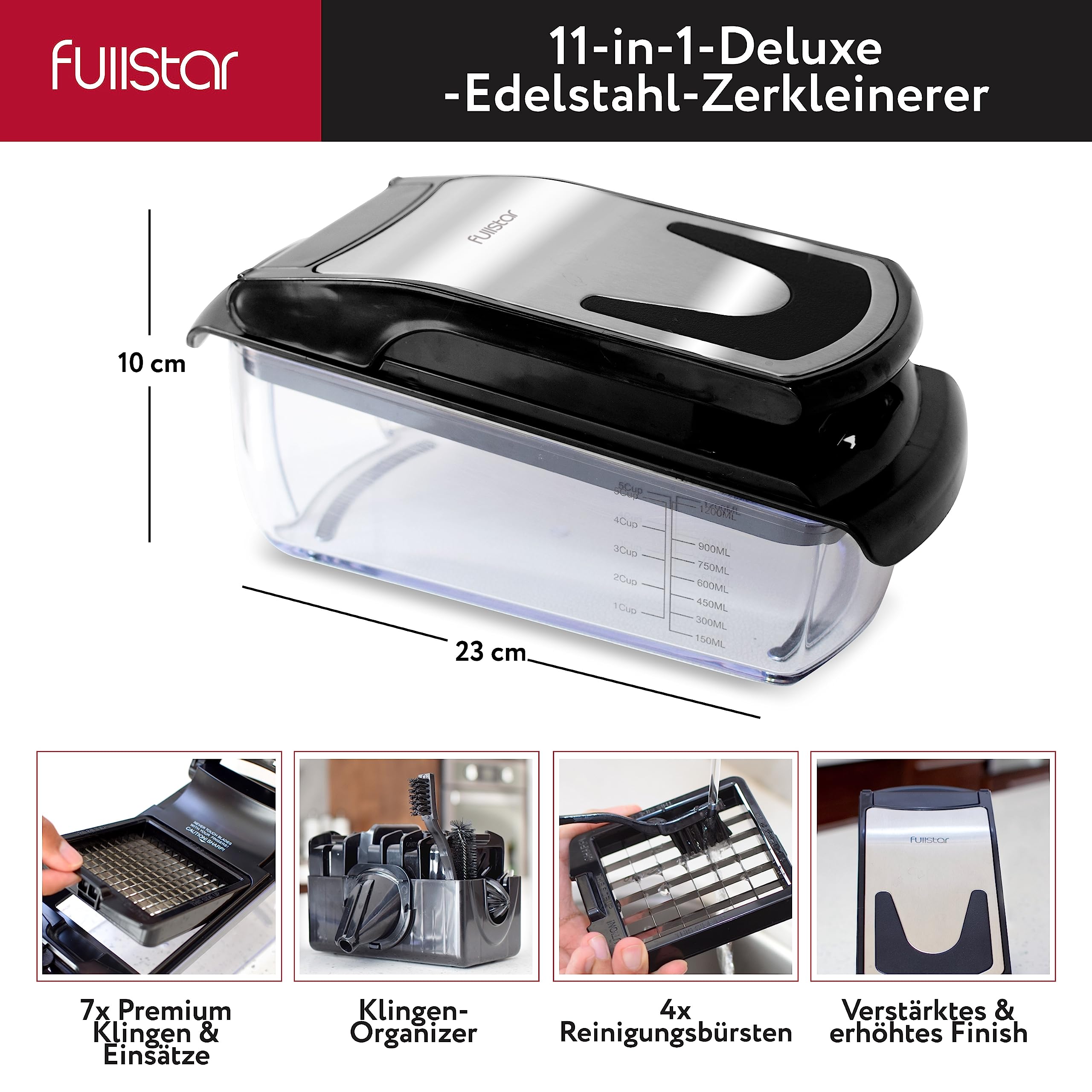 fullstar-pro-original-gem-seschneider-edelstahl-7-in-1 image 2