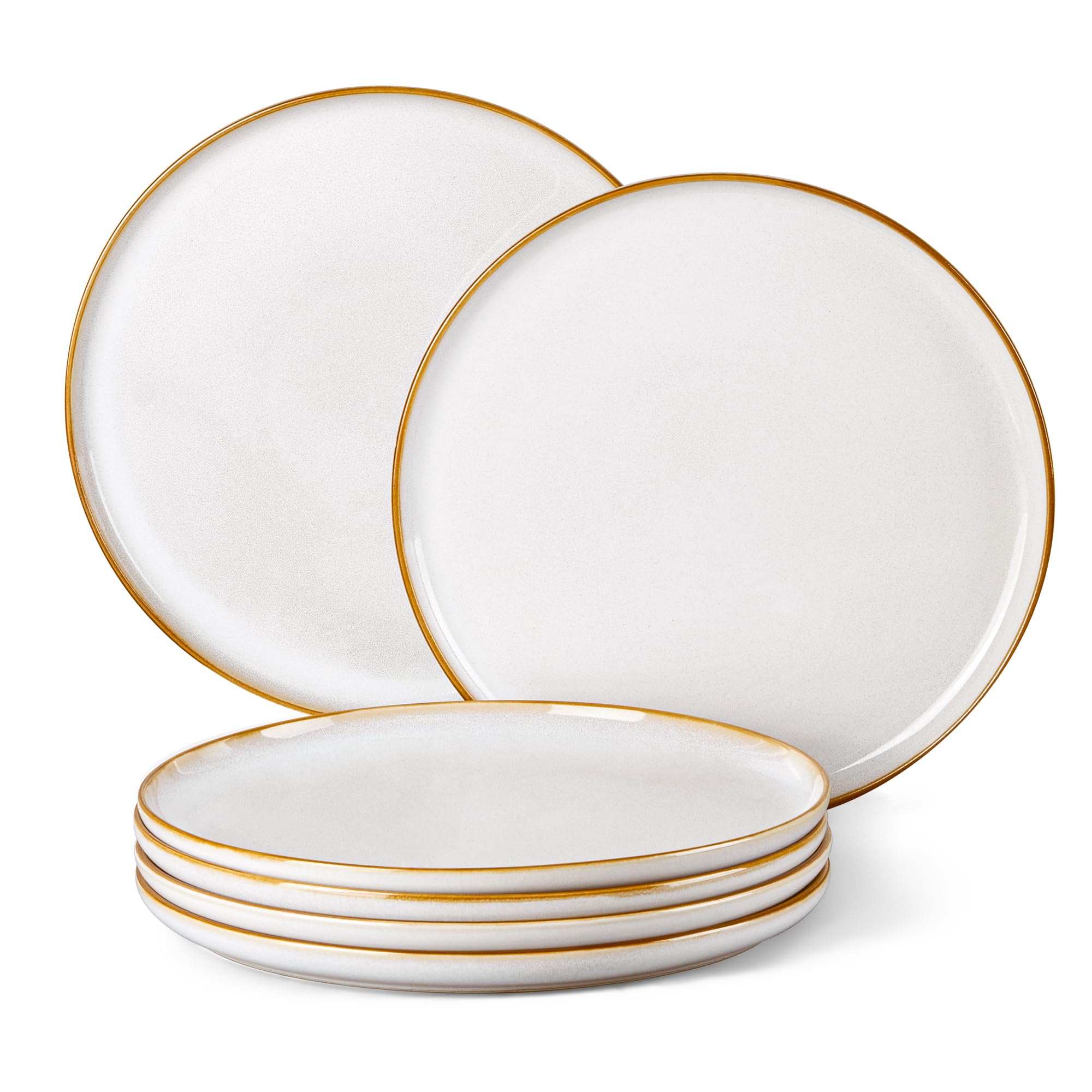 homikit-dinnerware-tellerset-26-5-cm-steinzeug-beige-6-teilig image 1