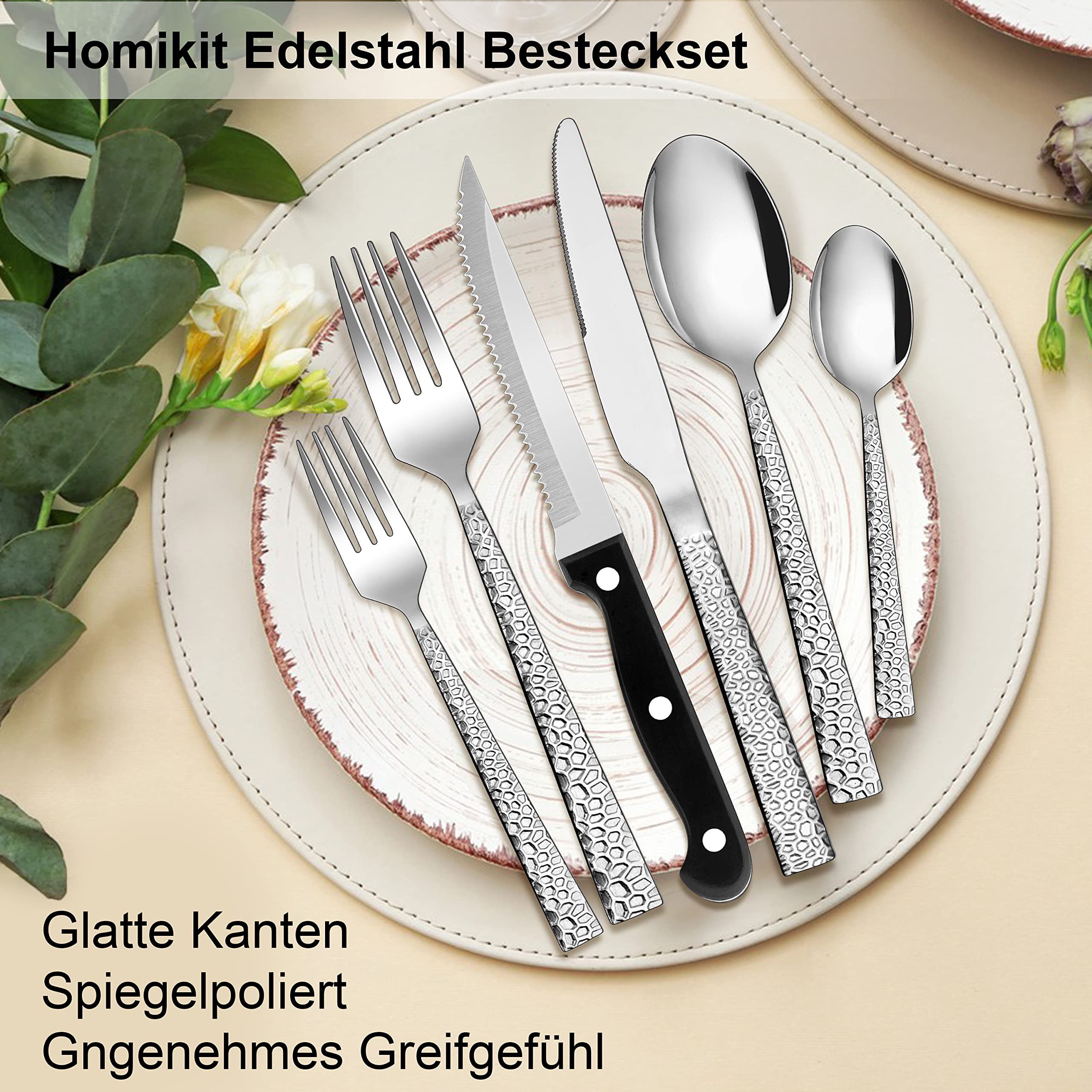 homikit-flatware-besteck-set-36-tlg-geh-mmert-mit-steakmesser image 3