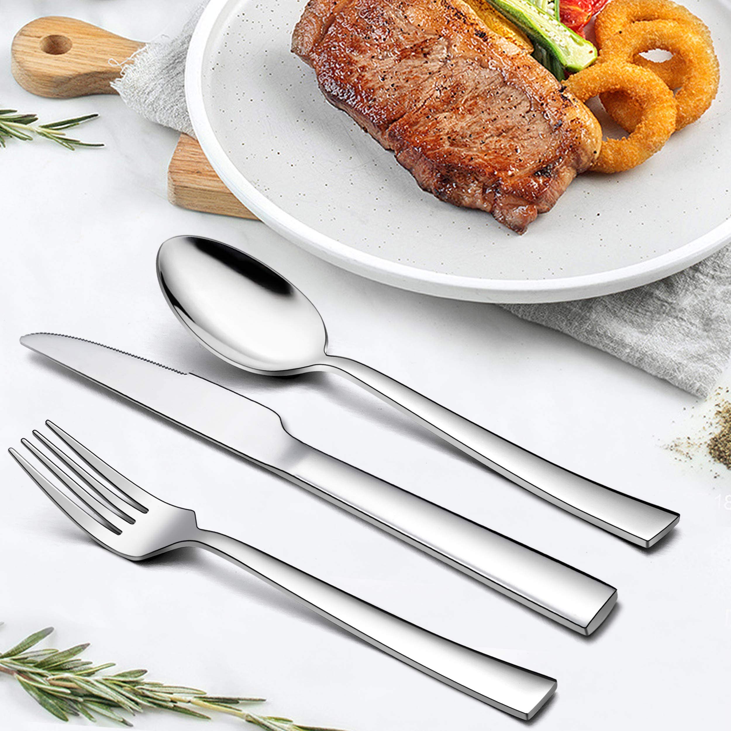 homikit-flatware-besteckset-23-tlg-eckig-f-r-4-edelstahl image 3