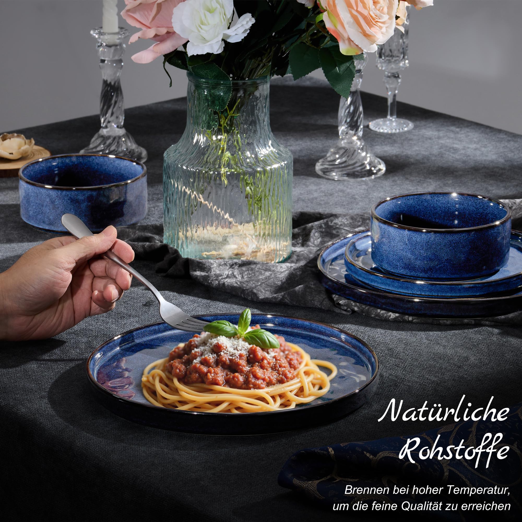 homikit-dinnerware-geschirrset-12-teilig-edelblau-steinzeug image 3