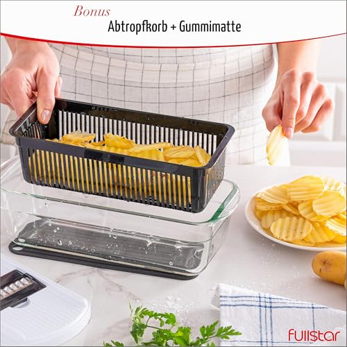 fullstar-pro-mandoline-gem-sehobel-7-in-1-edelstahl-mit-beh-lter image 8