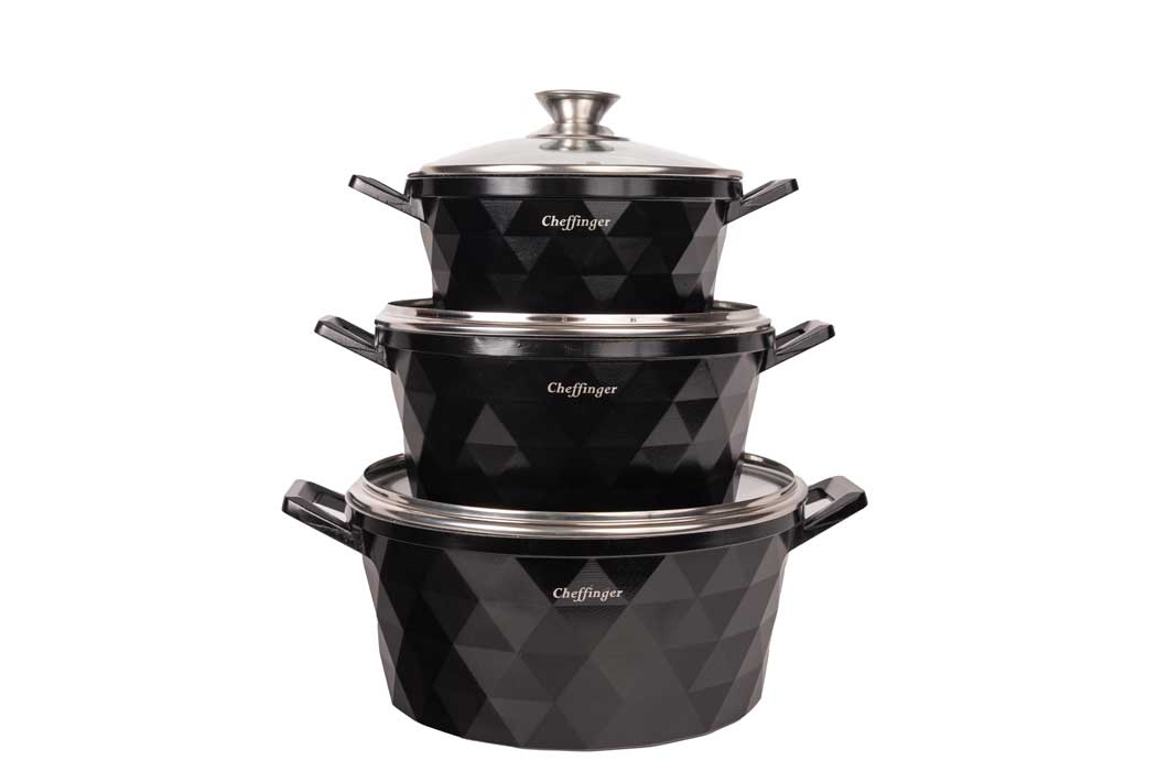 cheffinger-cookware-cf-diac03-kochtopf-schwarz image 2