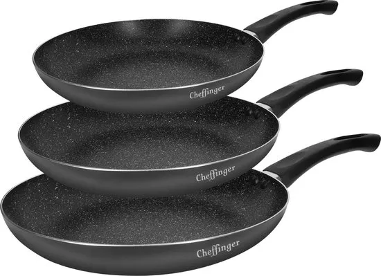 cheffinger-cookware-cf-pa03-pfanne-schwarz-antihaft image 1