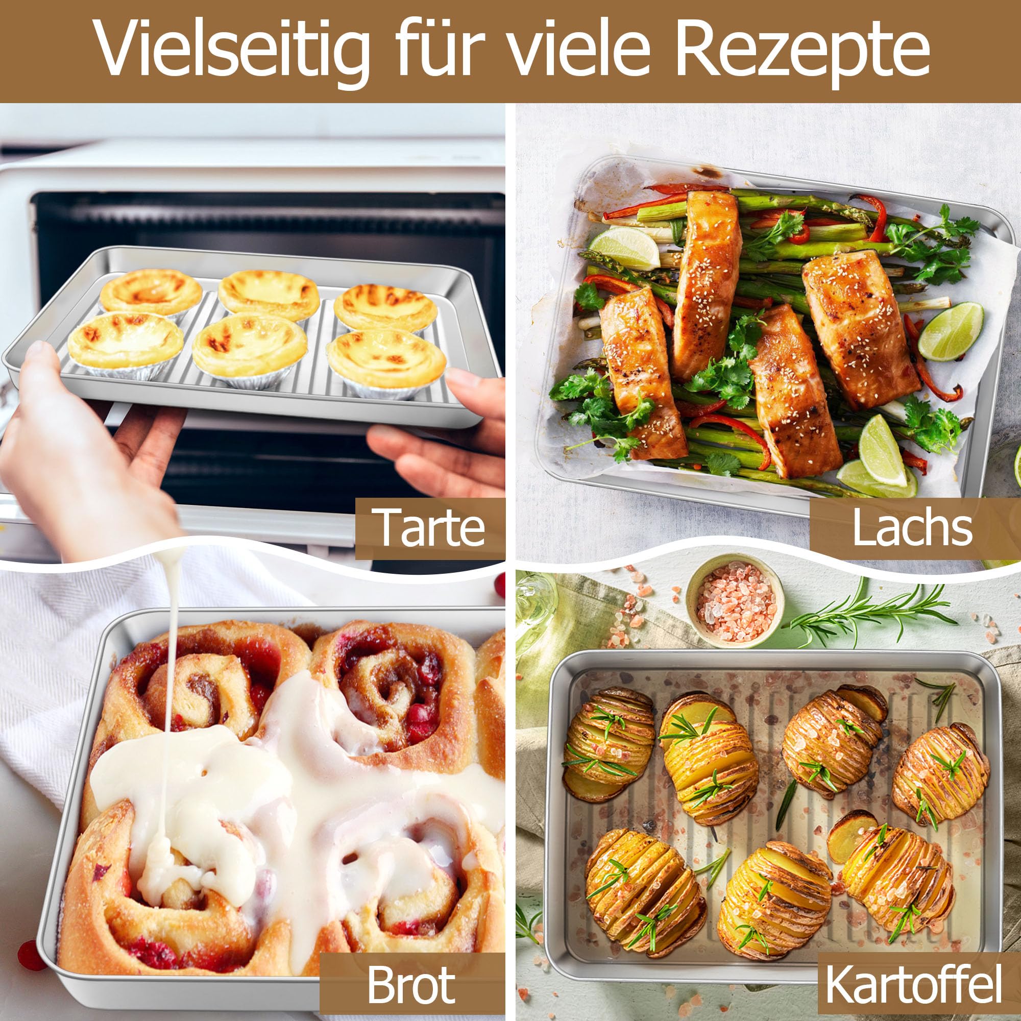 homikit-bakeware-backblech-mit-gitter-23-6cm-mini-ofenblech-edelstahl image 5