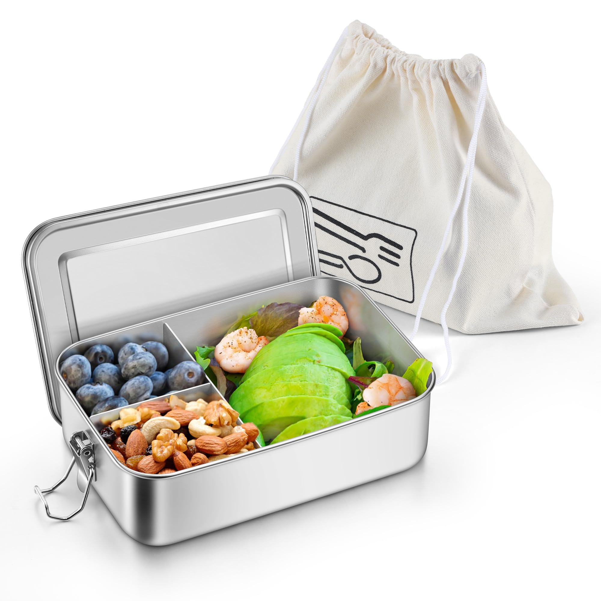 homikit-kitchen-gadgets-brotdose-850ml-edelstahl-mit-f-chern image 1