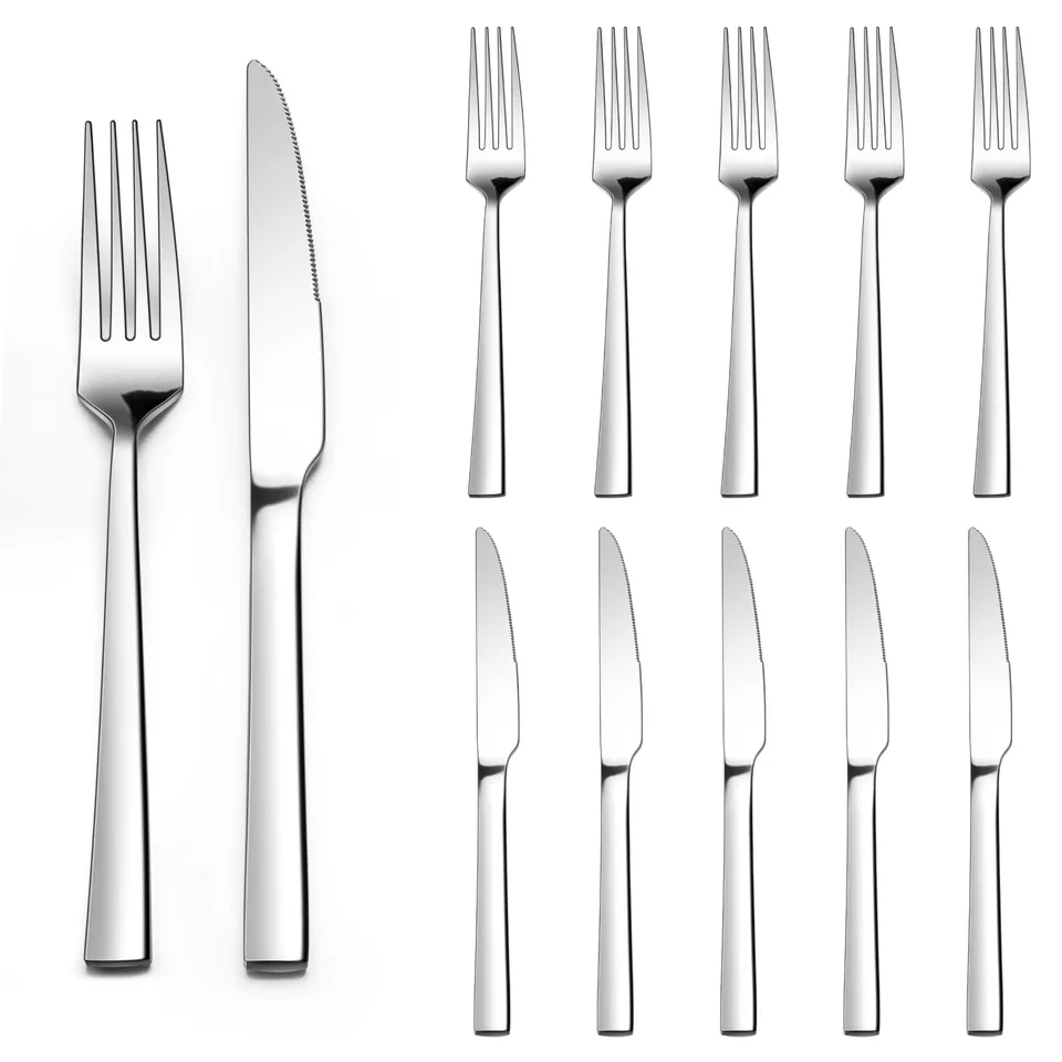 homikit-steakbesteck-12-tlg-quadrat-griff-edelstahl-6-personen image 1