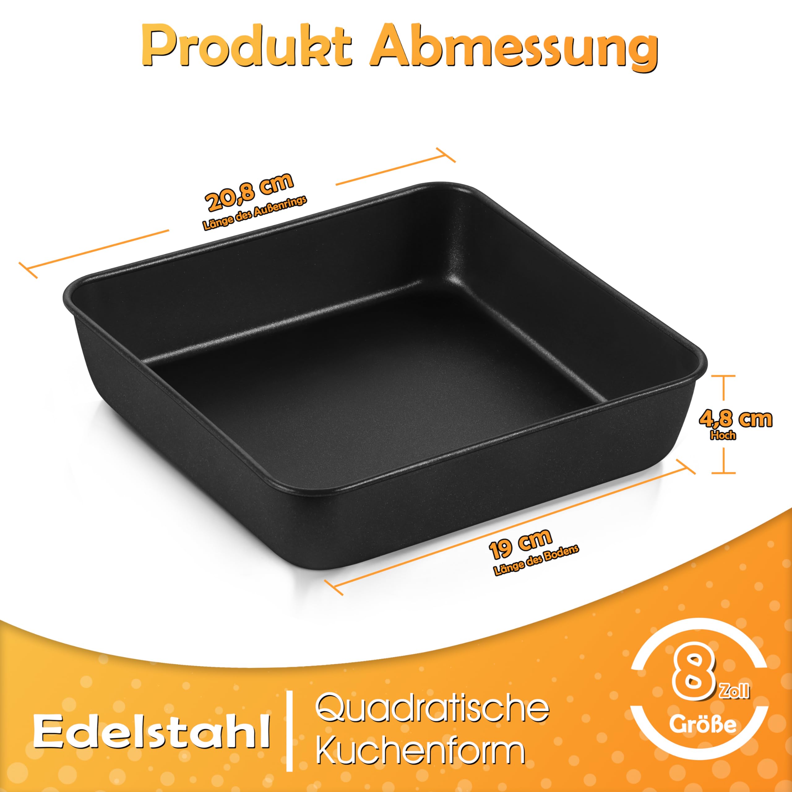 homikit-bakeware-kuchenform-20-cm-4er-set-antihaft-edelstahl image 2