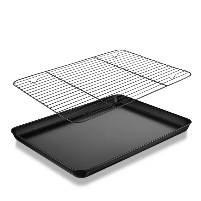 homikit-bakeware-backblech-mit-gitter-40-5cm-antihaft-2-tlg image 1