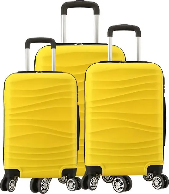 cheffinger-travel-cf-abs04-reisekoffer-gelb-abs-hartschale image 1