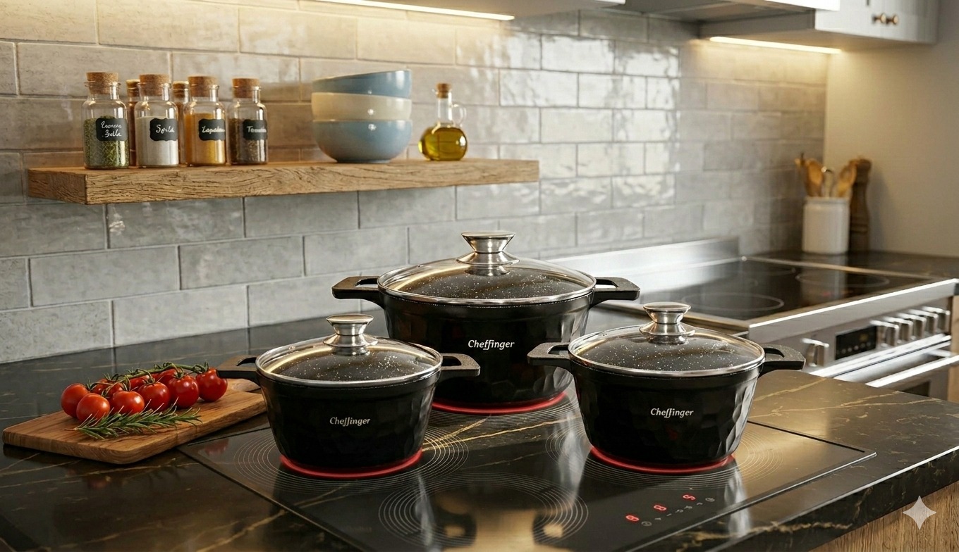 cheffinger-cookware-cf-hc03-pfanne-schwarz-antihaft image 3