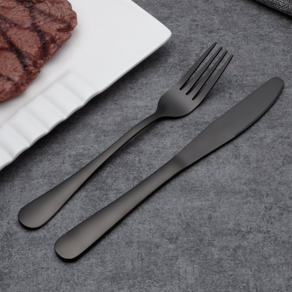 berglander-cutlery-set-besteckset-24tlg-schwarz-gl-nzend-titan image 5