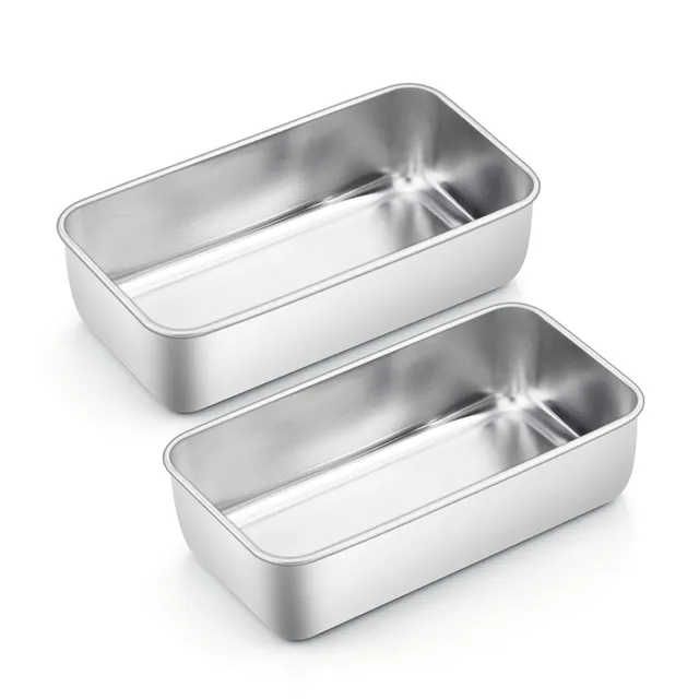 homikit-bakeware-kastenform-2er-set-23-5-cm-edelstahl image 1