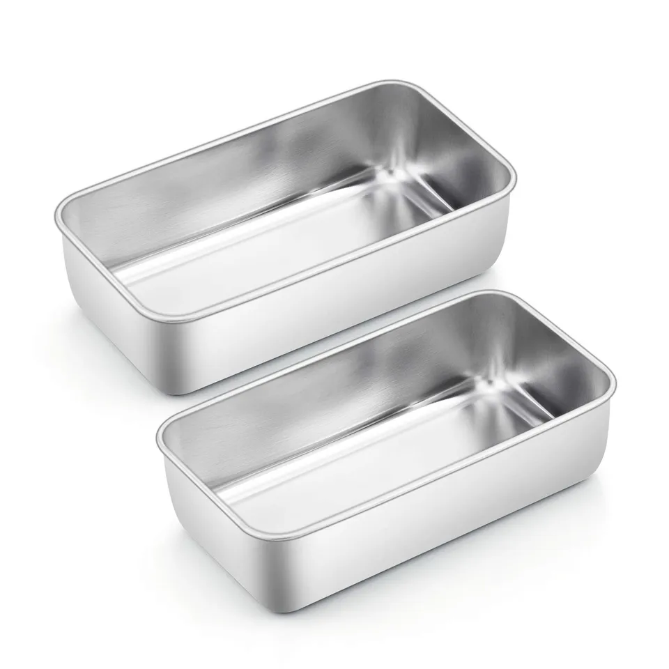 homikit-bakeware-kastenform-2er-set-23-5-cm-edelstahl image 1