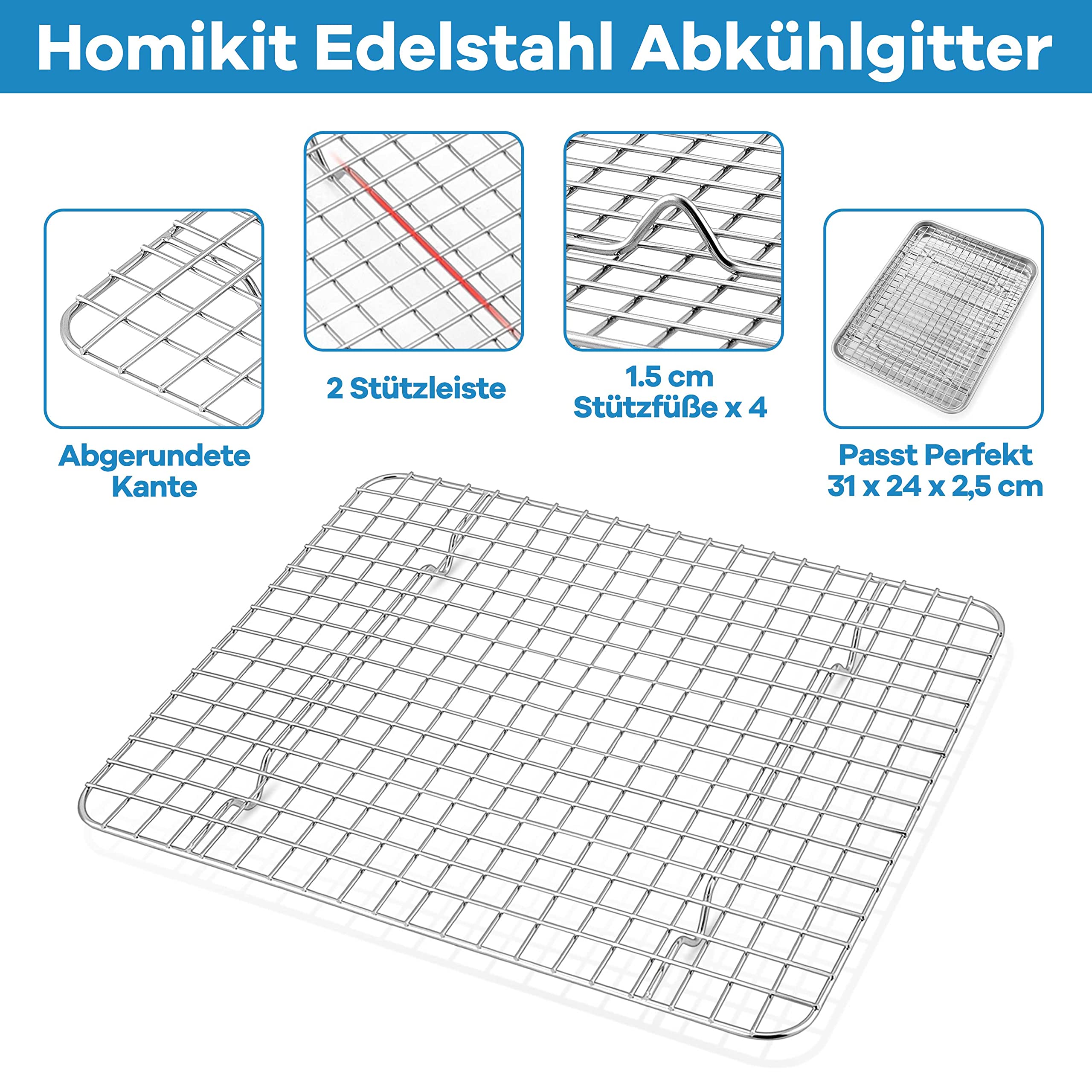 homikit-bakeware-backblech-mit-gitter-31-5cm-edelstahl-ofenblech image 4