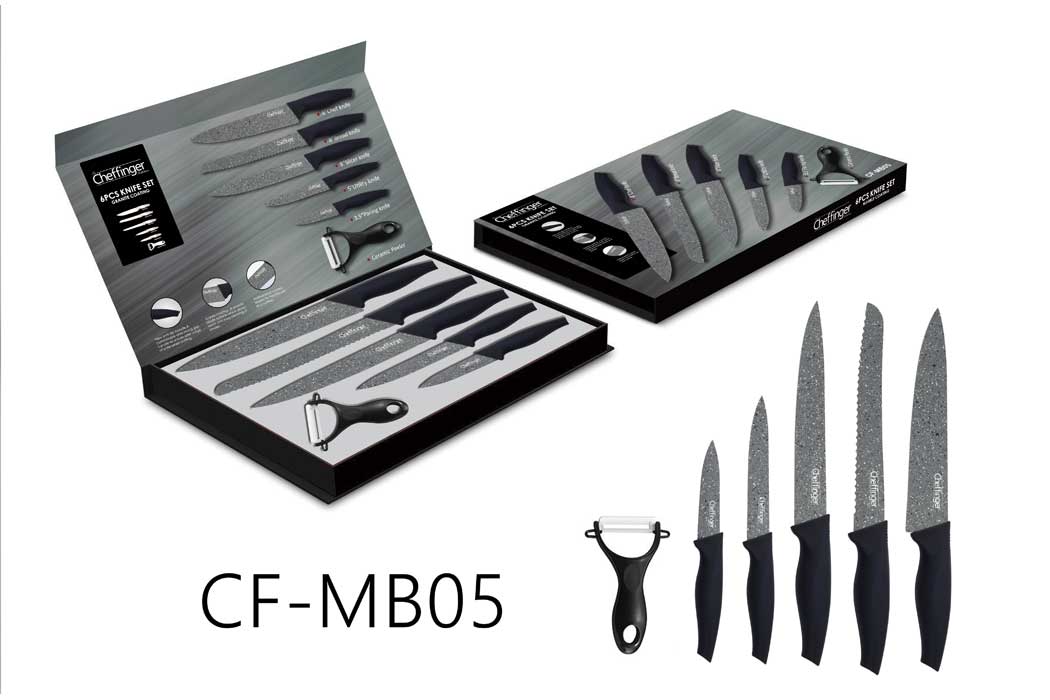 cheffinger-cf-mb05-messerblock-5-teilig-mit-messern image 1