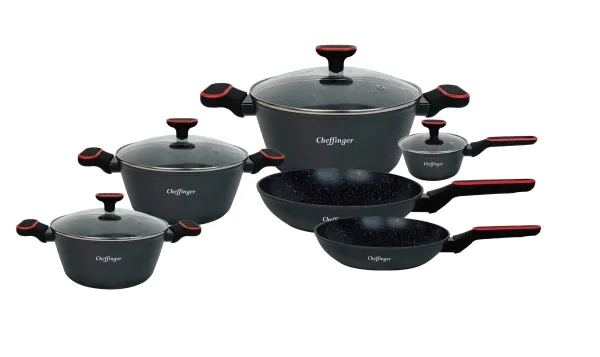 cheffinger-cookware-cf-fa2010-bratpfanne-schwarz-antihaft image 1
