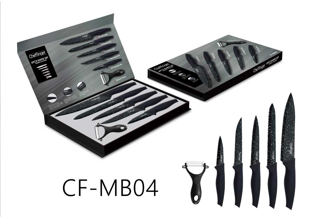 cheffinger-cf-mb04-messerblock-4-teilig-holz image 1