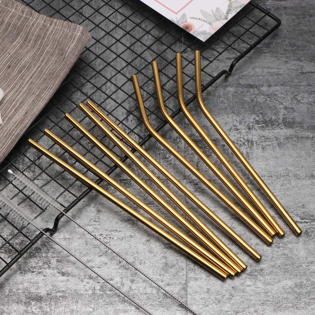 berglander-kitchen-utensils-edelstahl-trinkhalme-gold-18-teilig image 4
