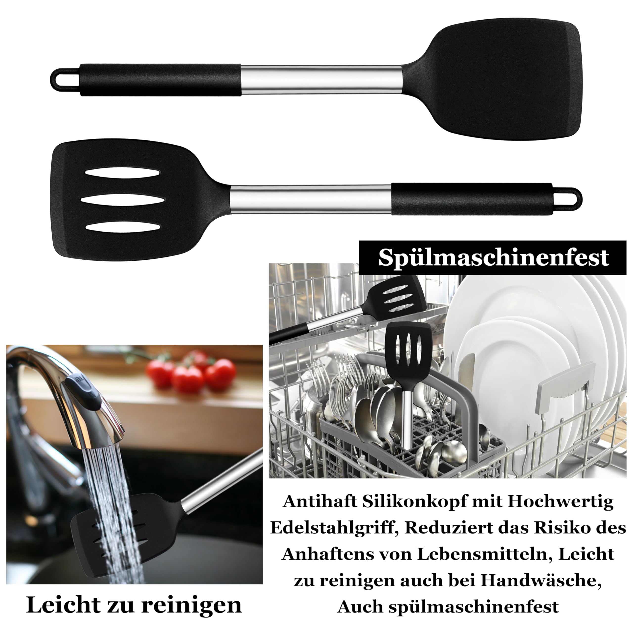 homikit-kitchen-gadgets-pfannenwender-silikon-2er-set-schwarz-hitzebest-ndig image 4