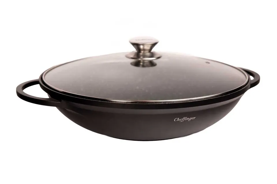 cheffinger-cf-dw40-br-ter-schmortopf-mit-deckel image 1