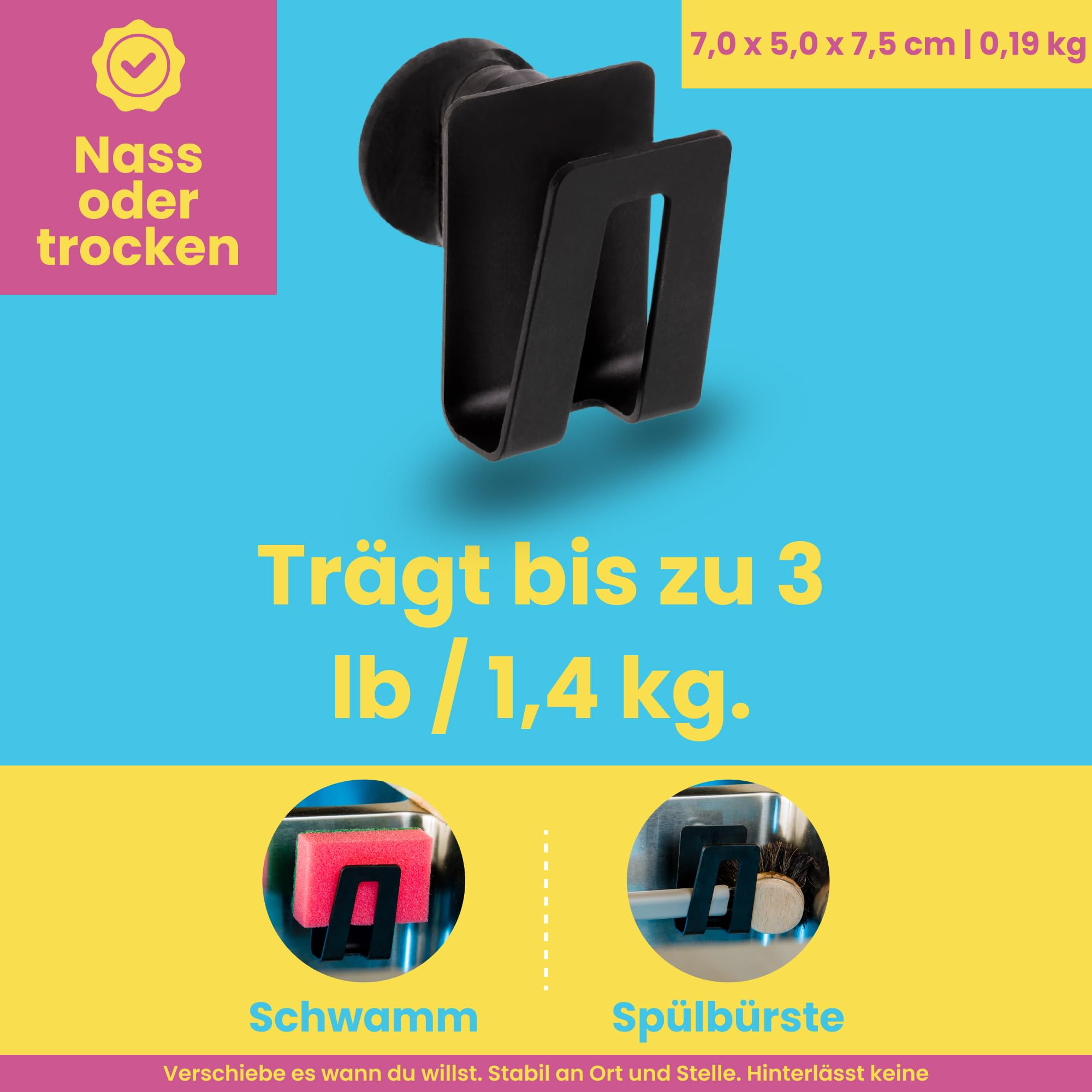 happy-sinks-magnetic-sponge-holder-schwammhalter-biokomposit-magnetisch image 5