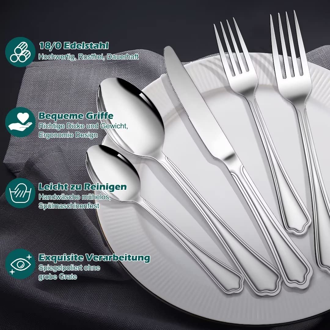 homikit-flatware-besteckset-36-teilig-mit-steakmesser-rund image 3