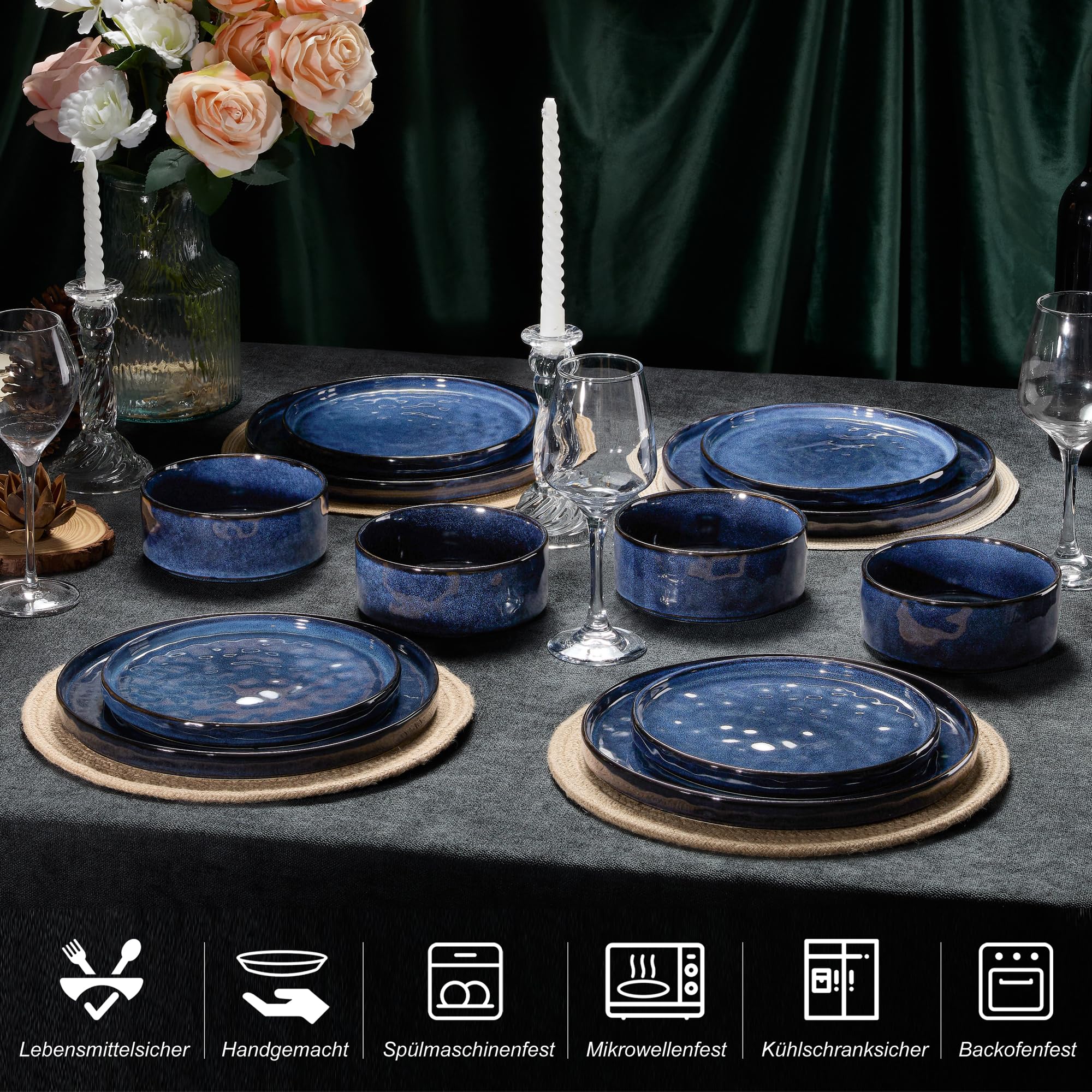homikit-dinnerware-geschirrset-12-teilig-edelblau-steinzeug image 6