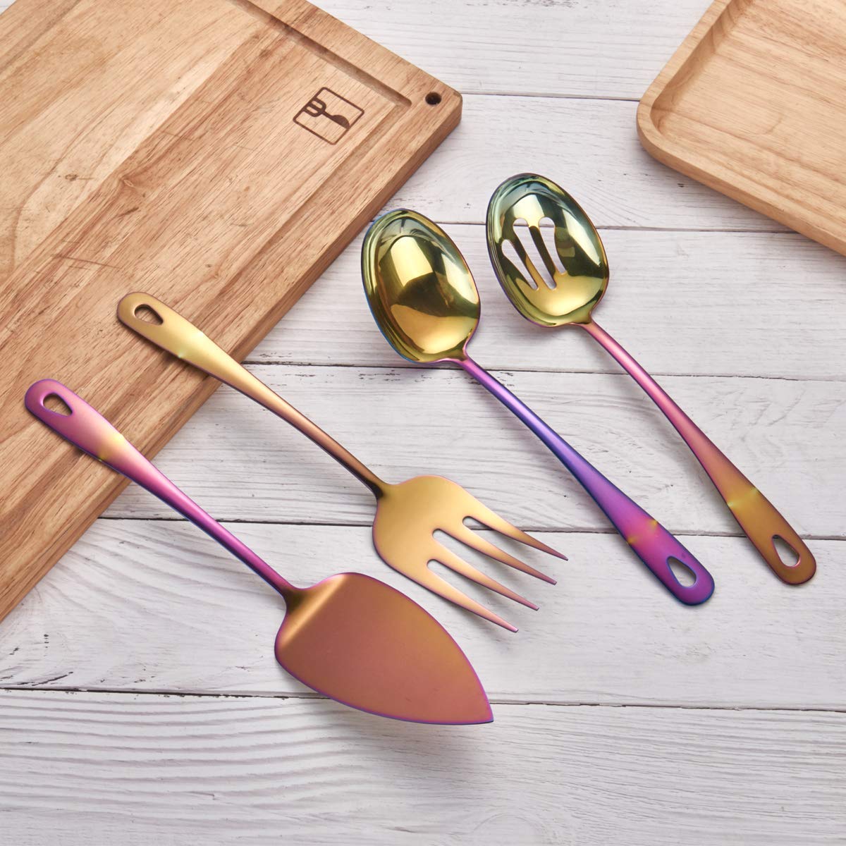 berglander-serving-set-rainbow-4-tlg-vorlegebesteck-edelstahl image 2