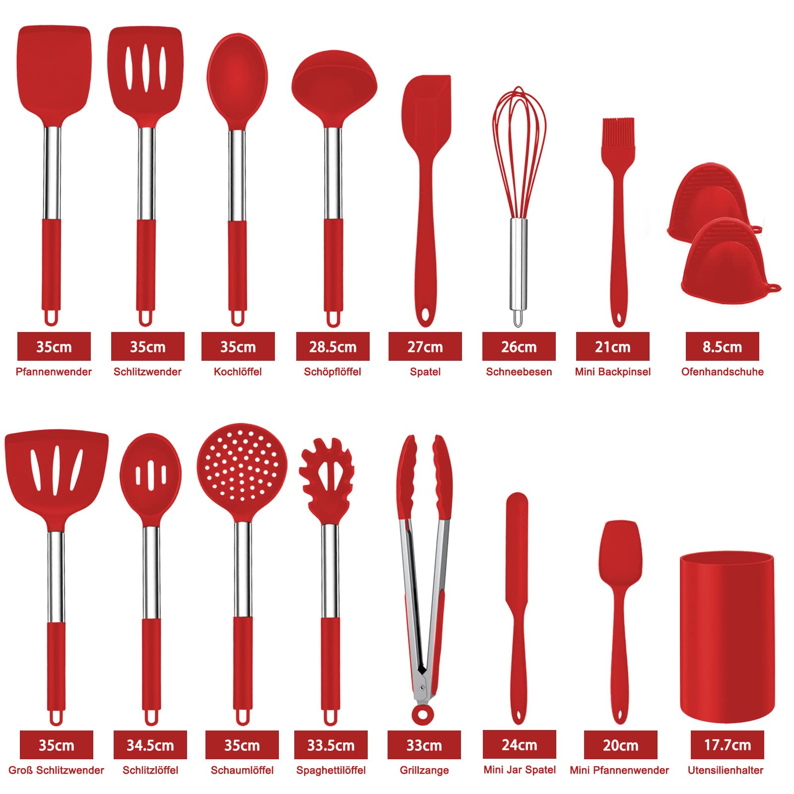homikit-kitchen-gadgets-k-chenhelfer-set-17-teilig-rot-silikon image 2