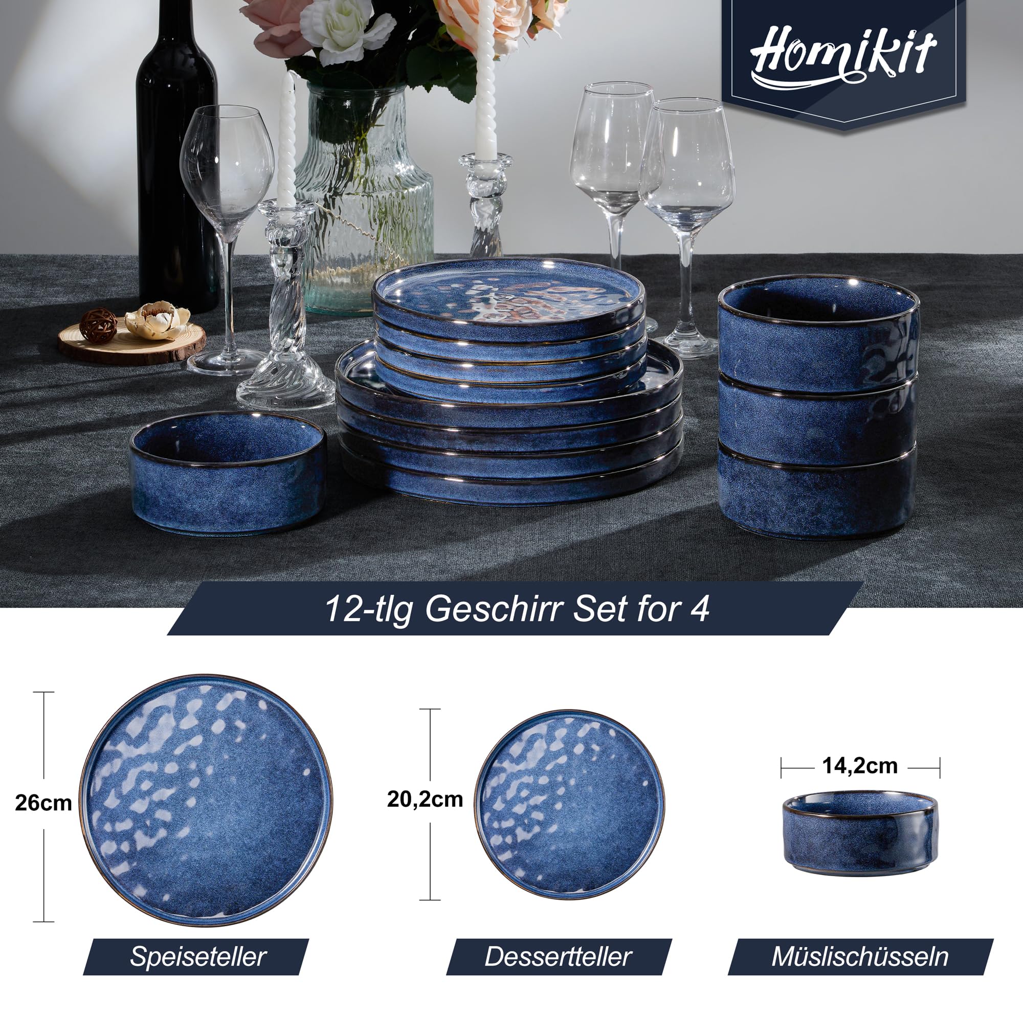 homikit-dinnerware-geschirrset-12-teilig-edelblau-steinzeug image 2