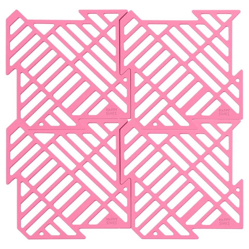 happy-sinks-sink-accessories-sp-lbeckenmatte-silikon-4er-rosa image 1