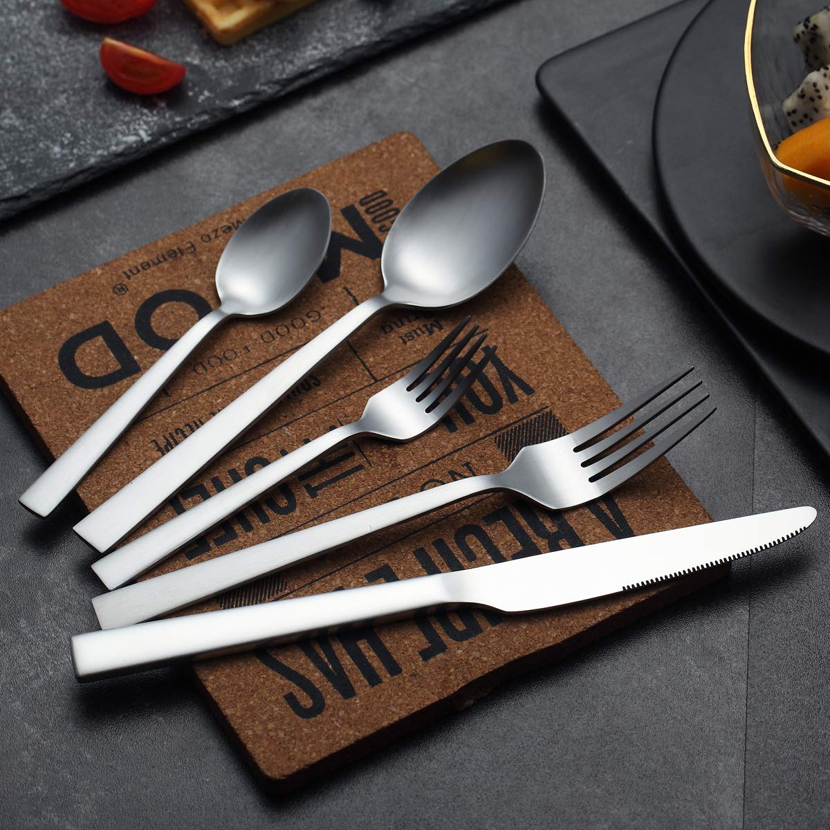 berglander-cutlery-set-30-tlg-matt-schwarz-f-r-6-personen-edelstahl image 4