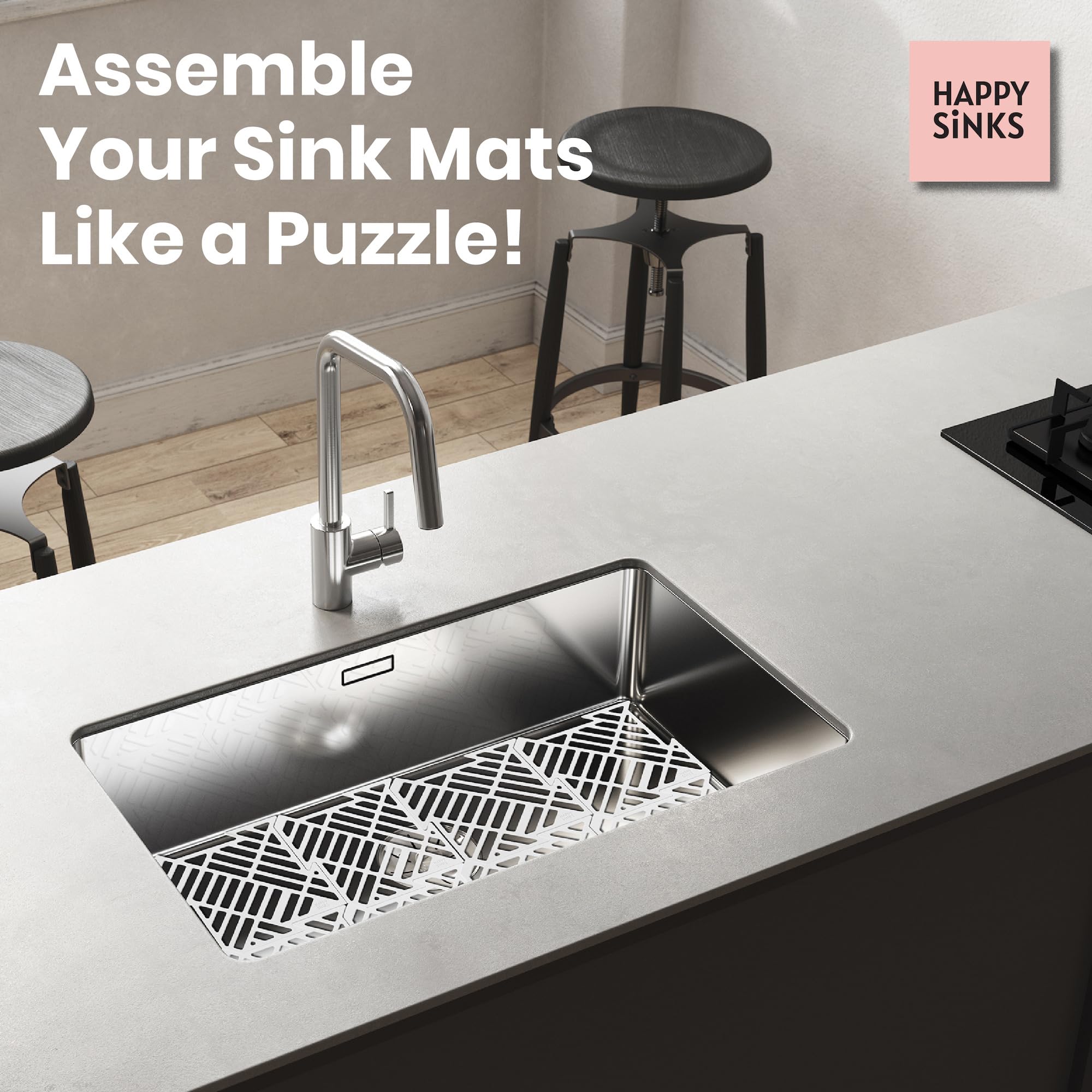 happy-sinks-sink-accessories-sp-lbeckenmatte-wei-4er-silikon image 5