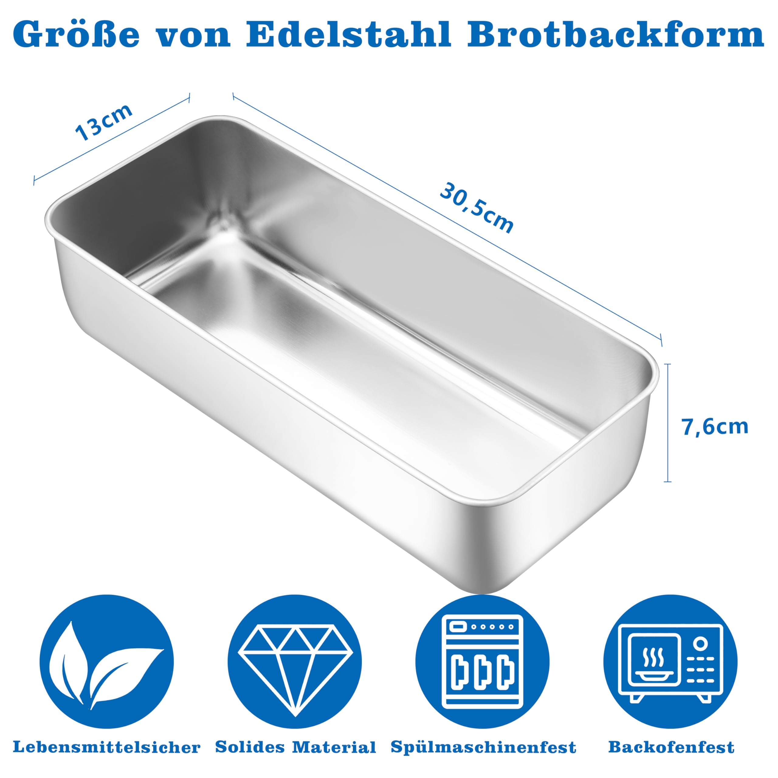 homikit-bakeware-kastenform-30-5cm-edelstahl-brotbackform image 2