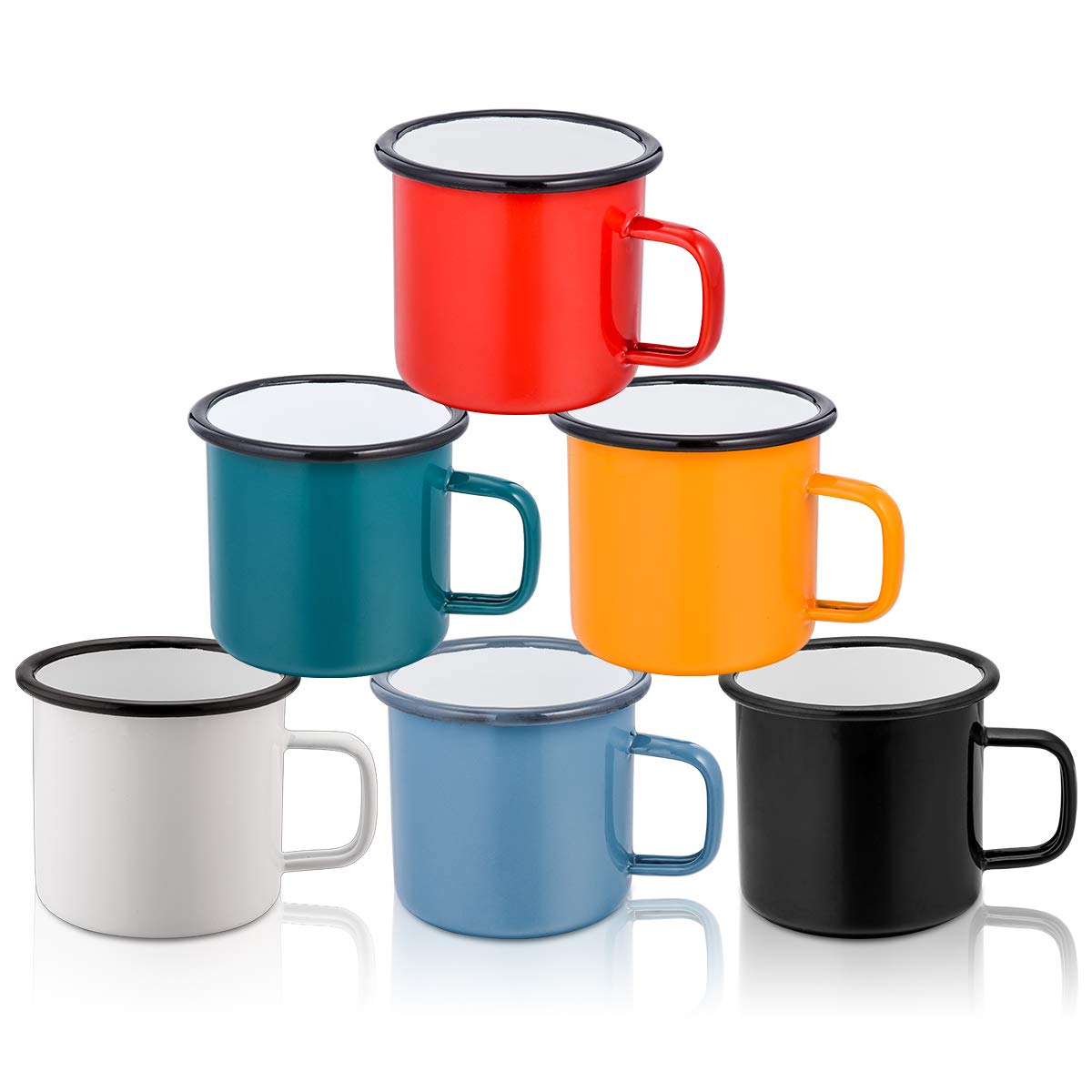 homikit-drinkware-emaille-tasse-6er-set-350-ml-bunt image 1