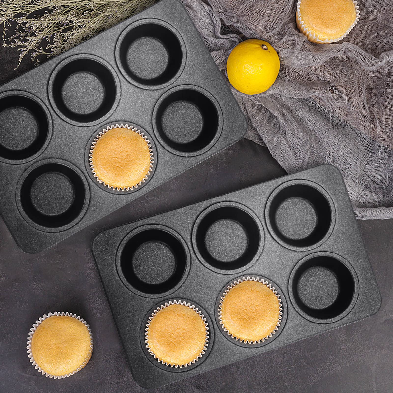 homikit-bakeware-muffinform-6er-edelstahl-schwarz-2er-pack image 7