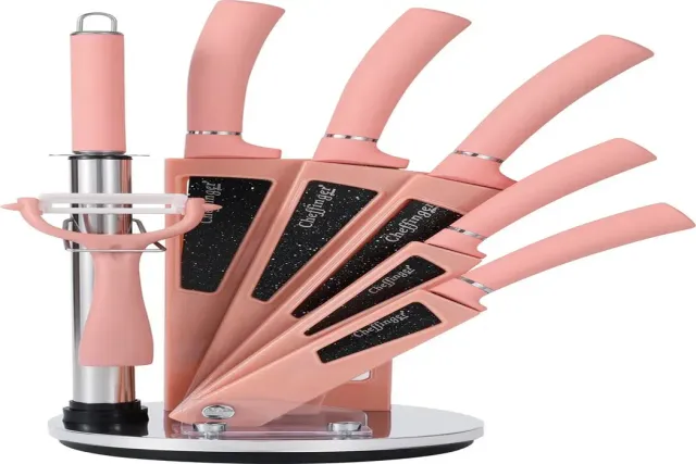 cheffinger-cf-ks06-messerblock-pink-f-r-k-chenmesser image 1