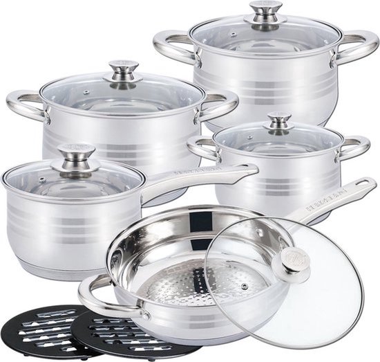 cheffinger-cookware-cf-ss1231-edelstahltopf-mit-deckel image 1