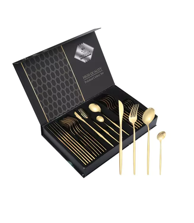 cheffinger-cf22127-besteckset-24-tlg-gold-6-personen image 3