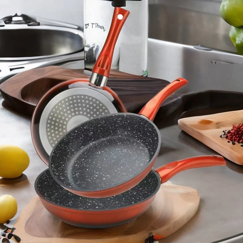 cheffinger-cookware-cf-fa03-pfanne-rot-schwarz-antihaft image 1
