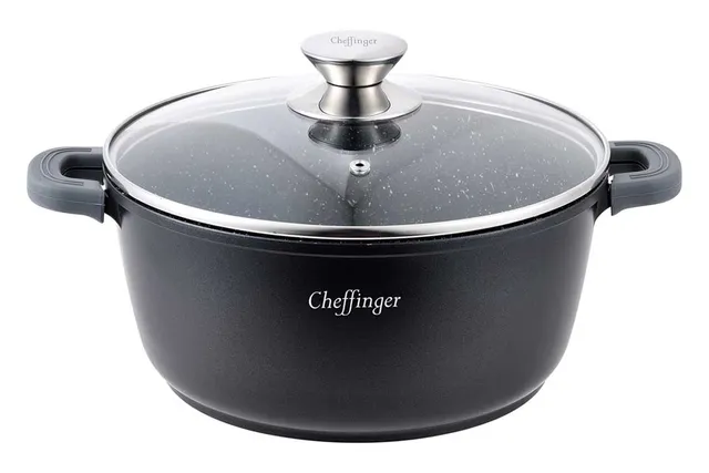 cheffinger-cf-dc32-br-ter-32-cm-schmortopf image 1