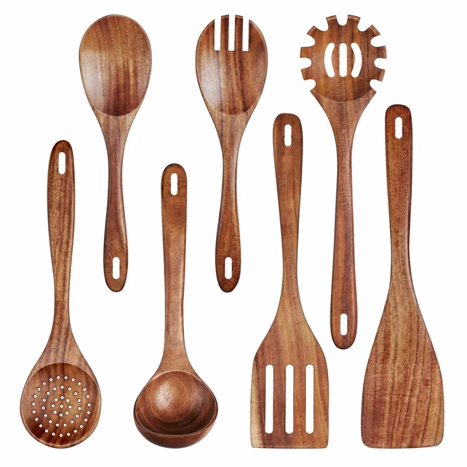 homikit-kitchen-gadgets-kochl-ffel-holz-teak-7-tlg-set image 1